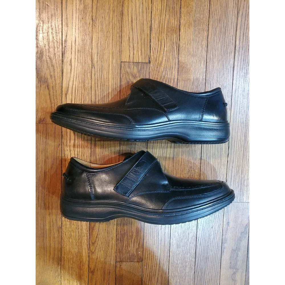 Dr. Comfort Frank 6210 Mens dress shoe 11.5 M Black Loafer Diabetic Orthopedic‎